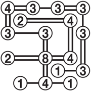 橋をかけろの遊び方、ルール、解き方 | nikoli